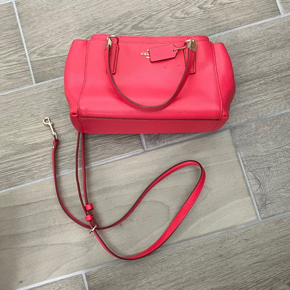 Coach bright pink mini Christie
